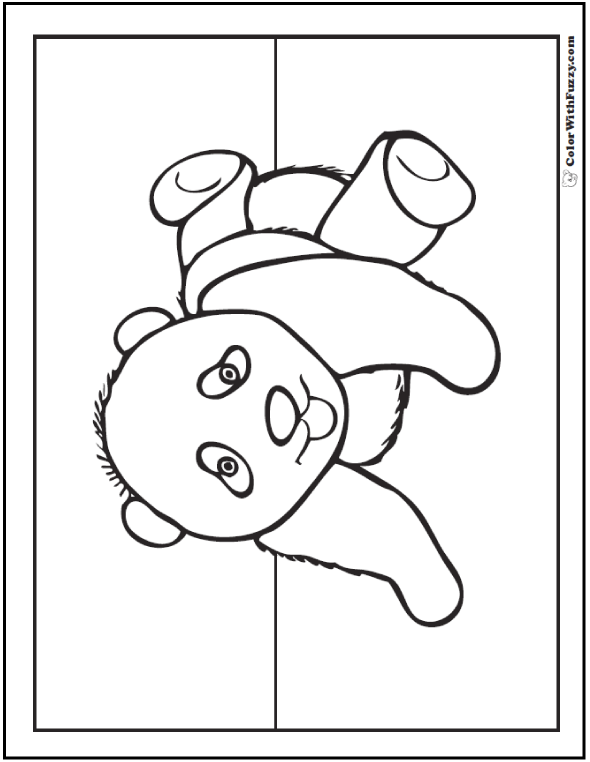 590x762 Baby Panda Coloring Pages