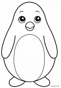 206x300 Cute King Penguin Coloring Page Penguin King