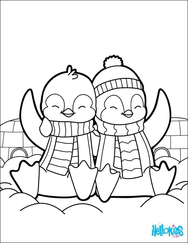 742x960 Penguin Printable Coloring Pages Baby Penguin Coloring Pages Cute