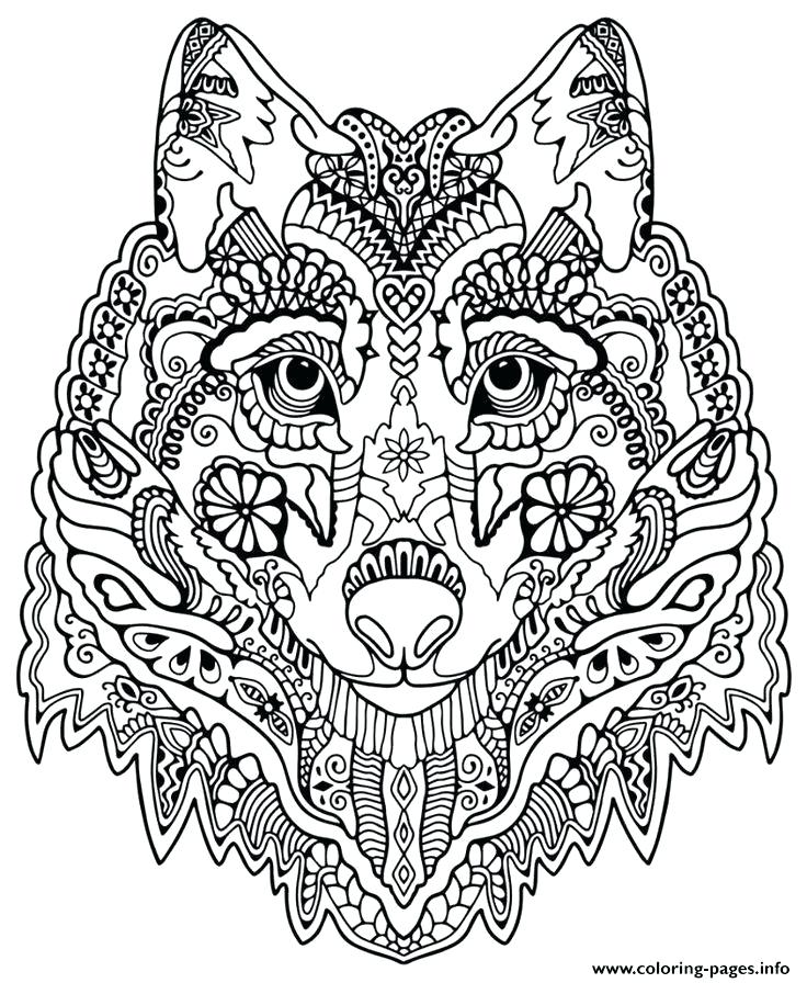 736x896 Cute Wolf Coloring Pages Wolf Coloring Pages For Adults Cute Wolf