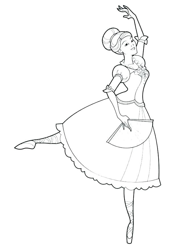615x877 Ballet Coloring Pages Ballerina Coloring Pages First Position