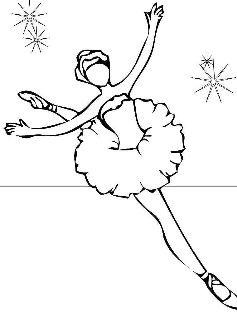 760x1000 Ballet Dancer Coloring Page