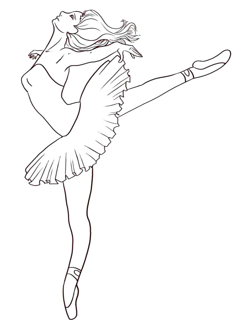 754x1024 Free Coloring Pages Of Ballet Dancers