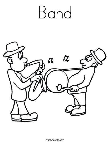 468x605 Band Coloring Page