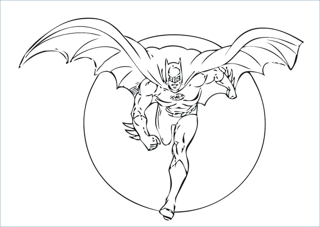 1048x743 Batman Symbol Coloring Page