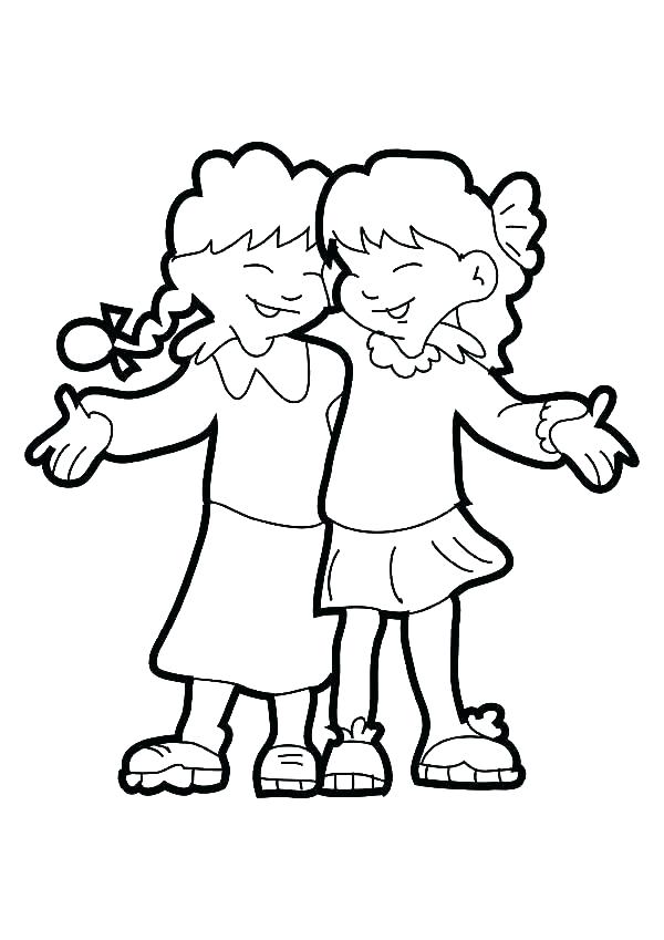 600x849 Bff Coloring Pages Coloring Pages Best Friend Colouring Pages Free