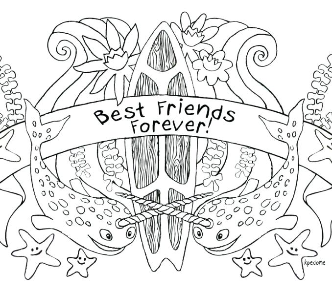 678x600 Best Friend Coloring Pages To Print Best Friend Coloring Pages