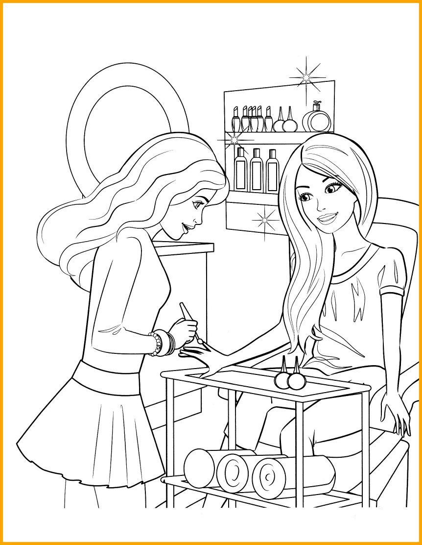 862x1112 The Best Printable Barbie Coloring Pages For Kids Drawing Pic