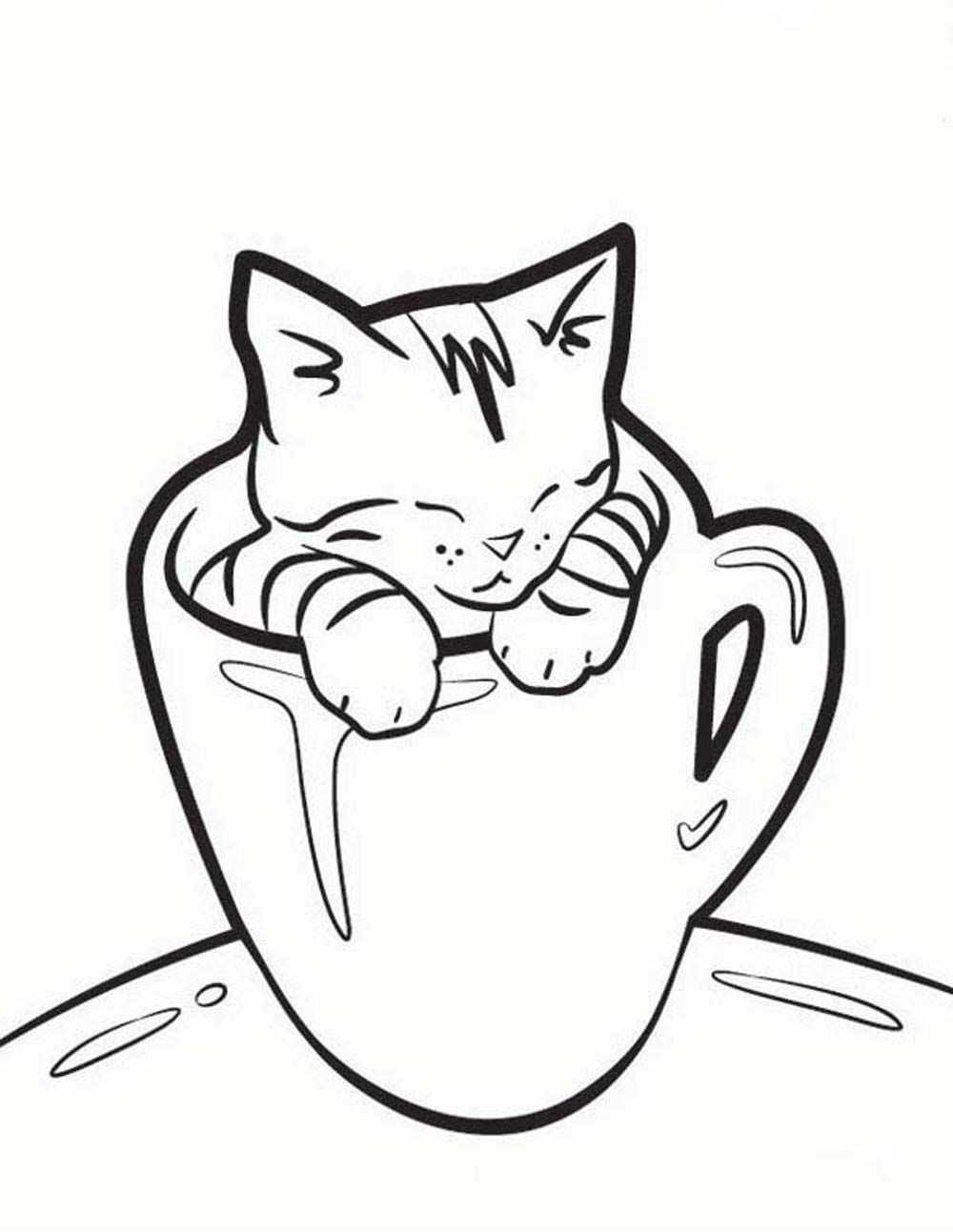 1000x1293 Opportunities Printable Pictures Of Cats Black Cat Coloring Pages