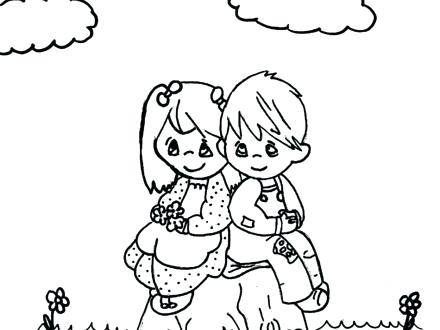440x330 Girl Coloring Pages Boy Coloring Page Baby Boy Coloring Page Girl