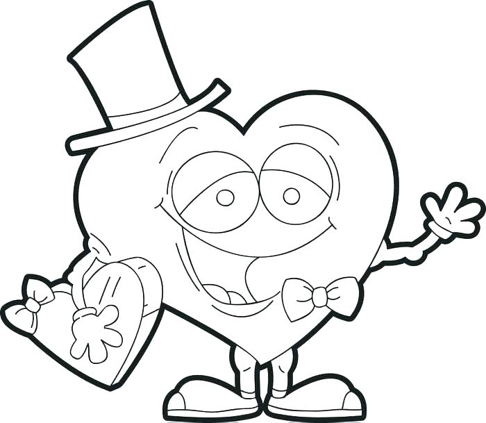 700x609 Heart Coloring Pages To Print Out Coloring Page Of Heart Human
