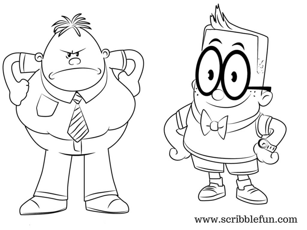 1024x768 Free Printable Captain Underpants Coloring Pages
