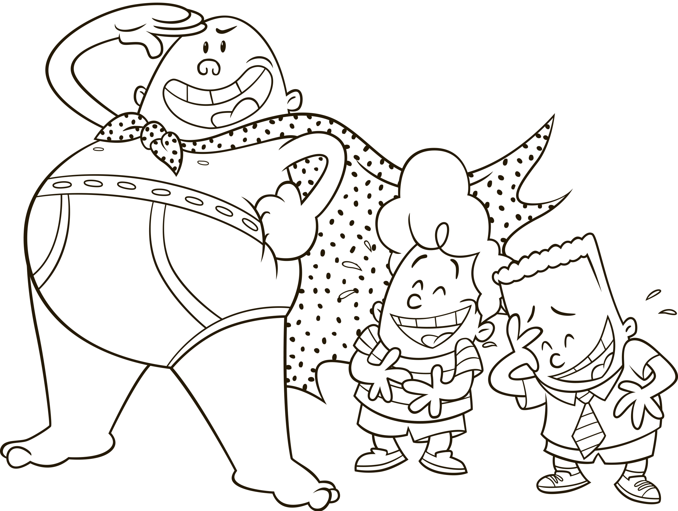 2309x1743 Terrific Captain Underpants Coloring Pages Printable Free