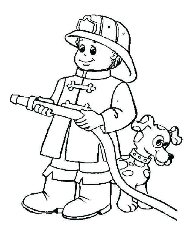 643x762 Coloring Pages Firefighter