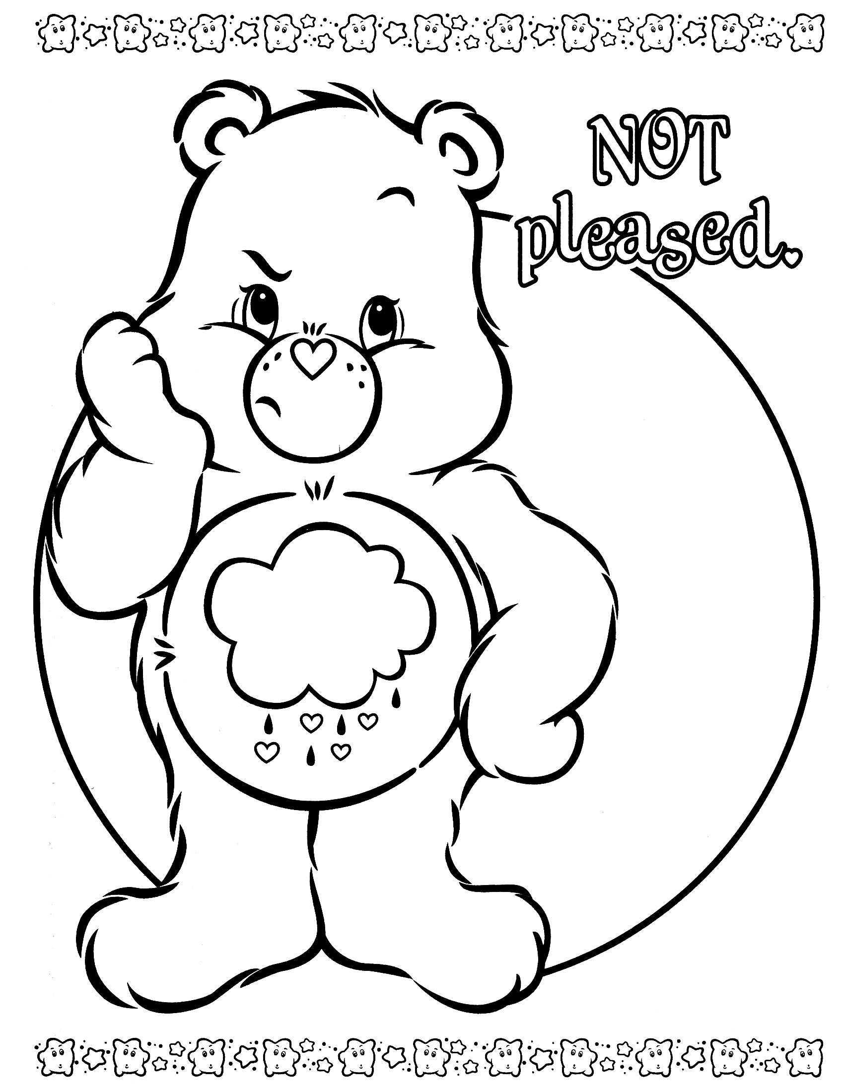 1700x2200 Inspiring Care Bears Cartoons U Printable Coloring Pages Image