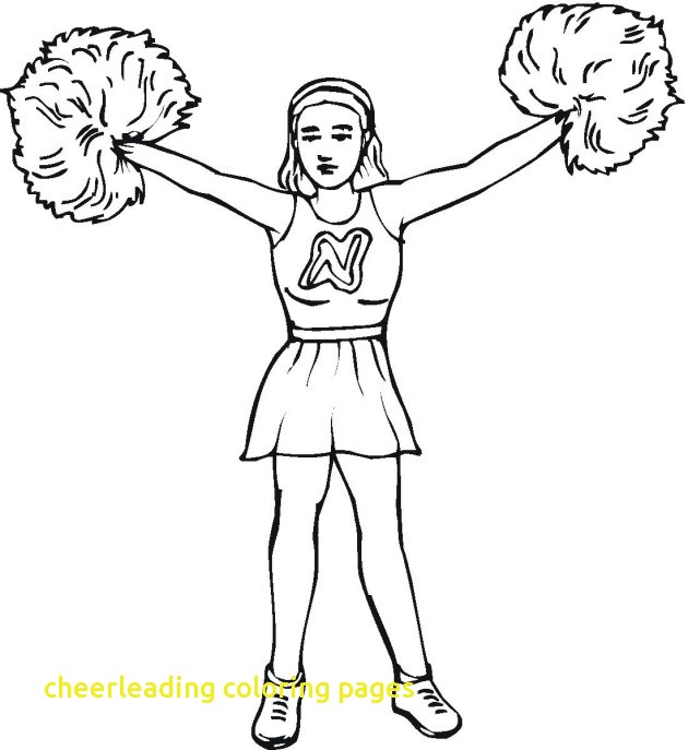 630x687 Cheerleading Coloring Pages With Cheer Coloring Pages