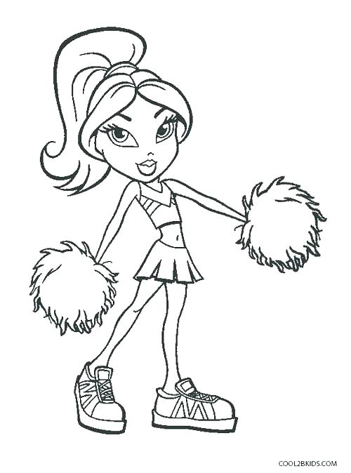 500x674 Cheerleading Coloring Sheets Color Pages Cheer Coloring Pages