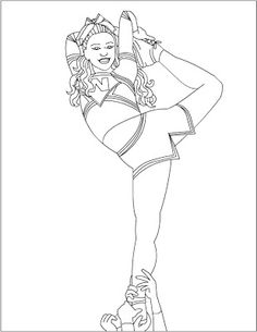 236x305 Free Coloring Pages Cheerleading Coloring Pages This Would Be Fun