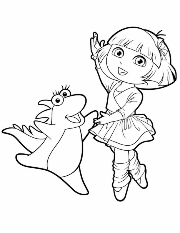 612x792 Dora Coloring