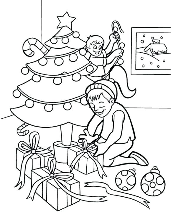 580x720 Coloring Pages Of Christmas Stuff Decor Ornaments Page Free