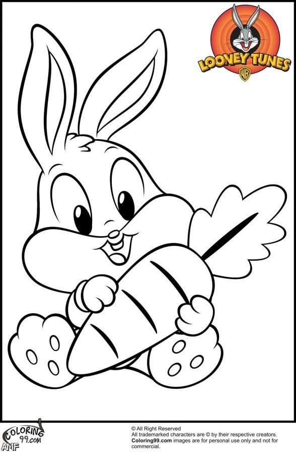 588x900 Baby Bugs Bunny Coloring Pages