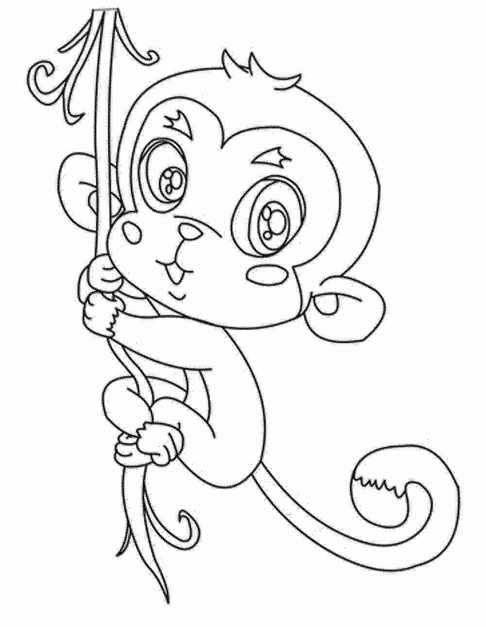 1000x1291 Coloring Pages Of Baby Monkey Fresh Cute Showy Monkeys Olegratiy