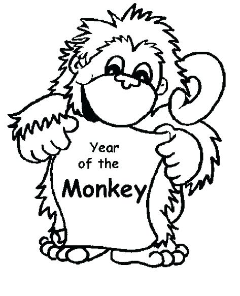 473x583 Cute Monkey Coloring Pages Cute Baby Monkey Coloring Page For Our
