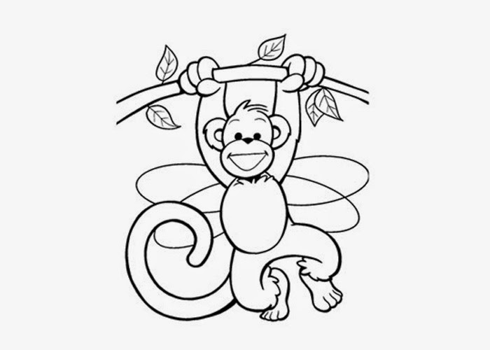 700x500 Cute Baby Monkey Coloring Pages Free Coloring Pages And Coloring
