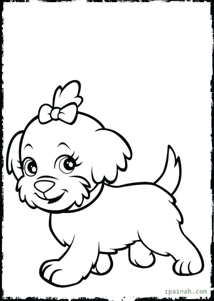 728x1024 Baby Puppy Coloring Pages
