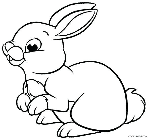 600x566 Printable Bunny Coloring Pages Cute Bunny Coloring Pages Pictures