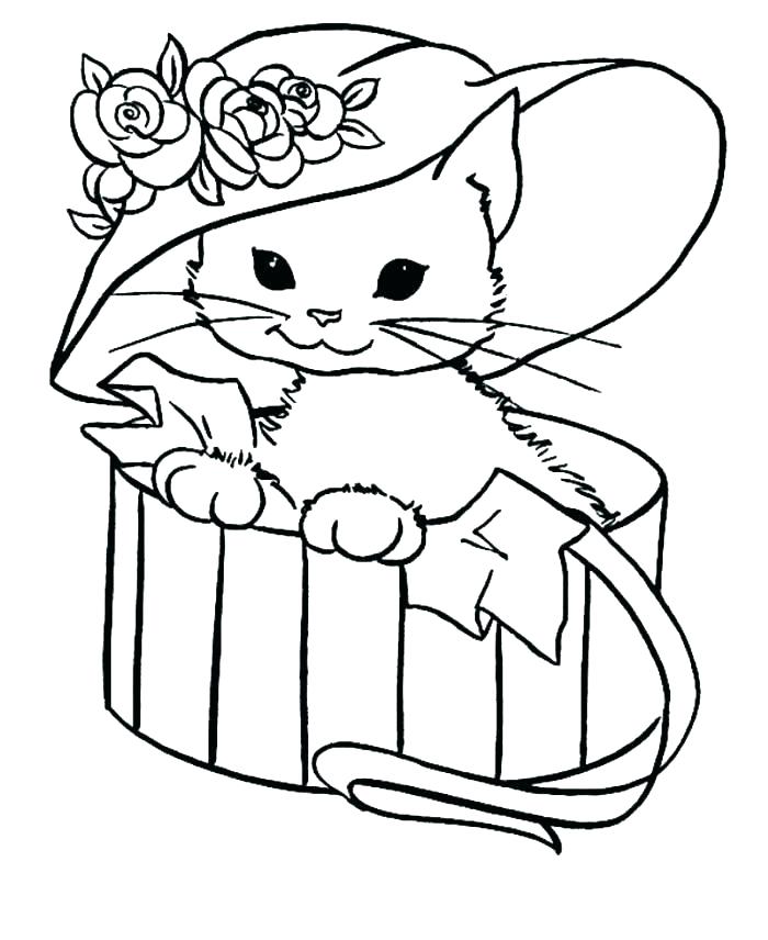 700x856 Cute Cats Coloring Pages Cutest Cat Coloring Pages