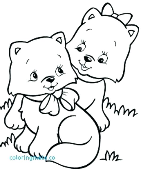 600x724 Baby Cat Coloring Pages