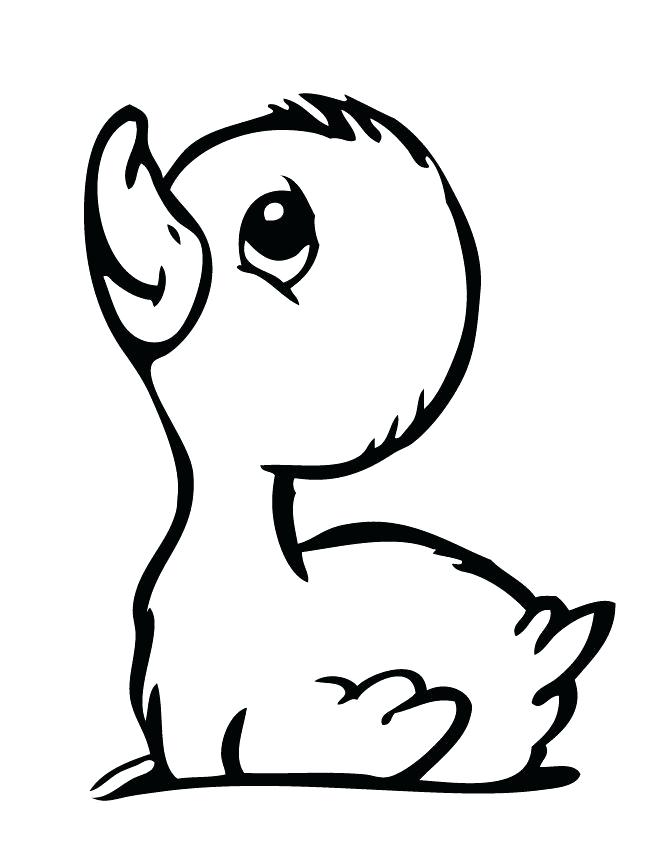 670x867 Duckling Coloring Page Baby Duckling Coloring Page Cute Duckling