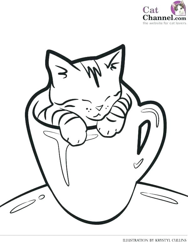 600x776 Cute Kitten Coloring Pages Cute Kitten Coloring Pages Cute Kitten