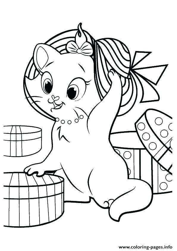 595x842 Cute Kitten Coloring Pages Kitten Printable Coloring Pages