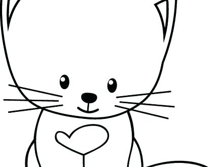 440x330 Kitten Color Pages Printable Cute Baby Kitten Coloring Pages Cute