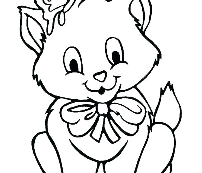 700x600 Coloring Pages Of Kittens Kitten Color Pages Cute Puppies
