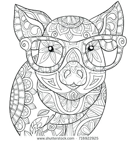 450x470 Cute Pig Coloring Pages Pig Coloring Pages Pig Coloring Pages