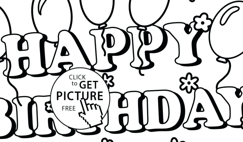 1024x600 Happy Birthday Coloring Cards Printable Elegant Cute Things To Say