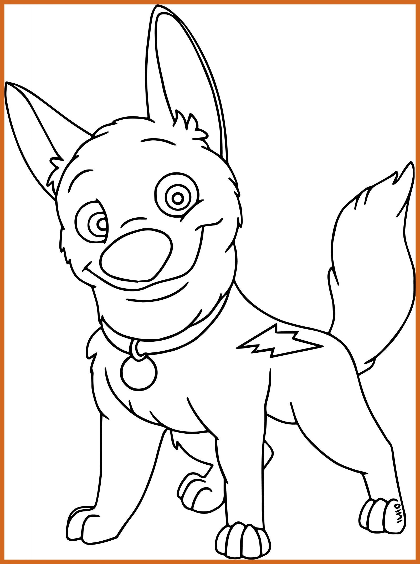 1598x2146 Amazing Cute Bolt Dog Coloring Pages Wecoloringpage For Puppy
