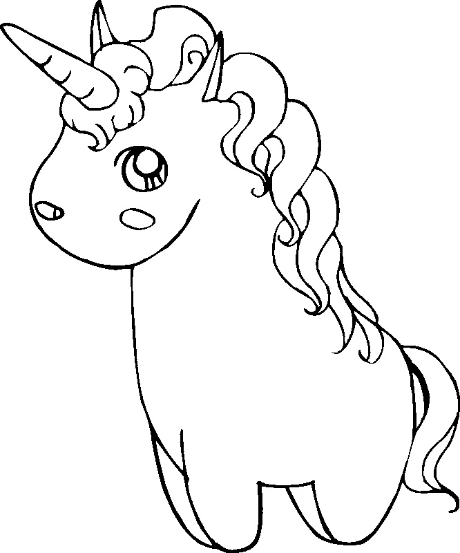 666x800 Unicorn Coloring Pages