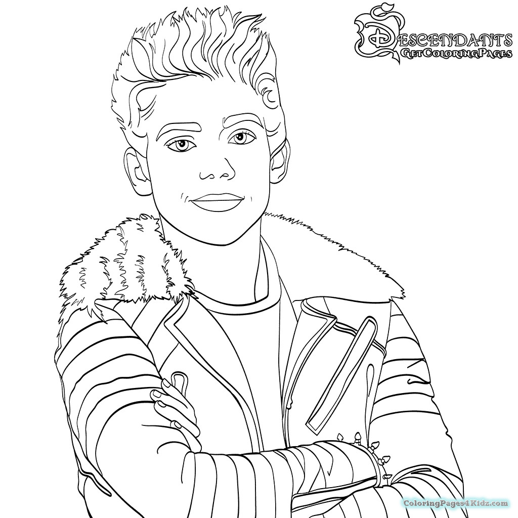 1024x1024 Descendants Coloring Pages Printable Acpra