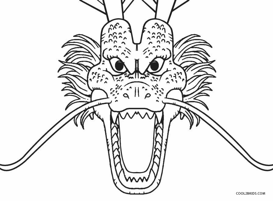 896x661 Printable Dragon Coloring Pages For Kids