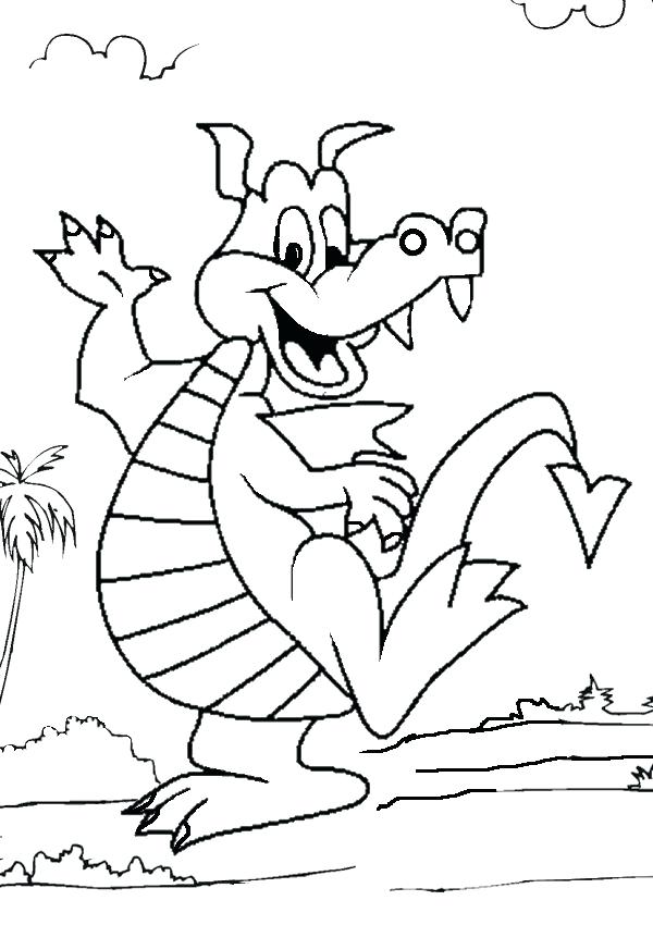 600x850 Dragon Coloring Pages For Kids