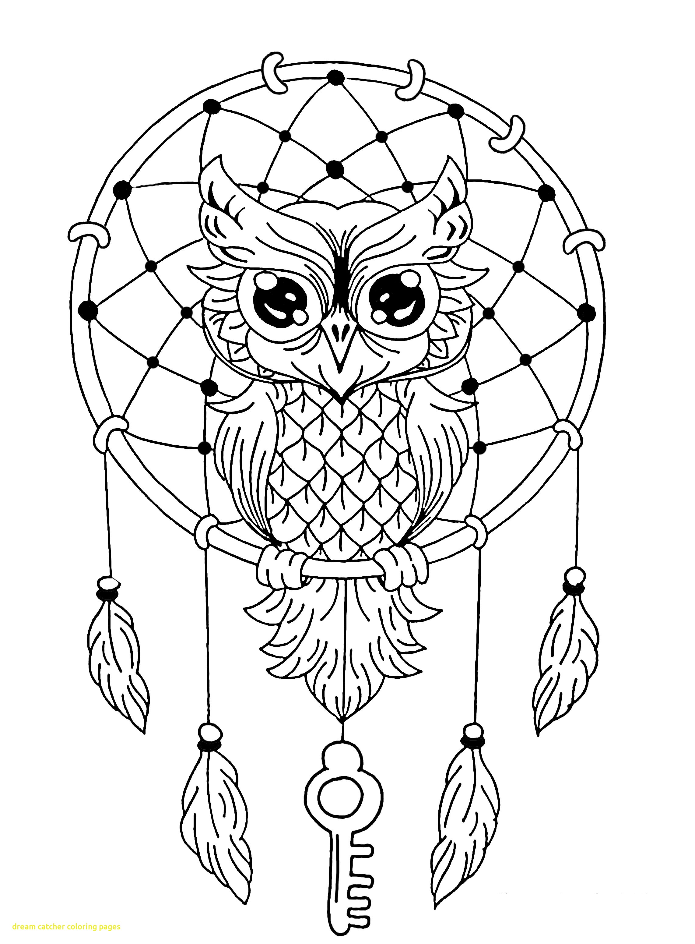 2283x3099 Dream Catcher Coloring Pages With Owl Dreamcatcher Animals
