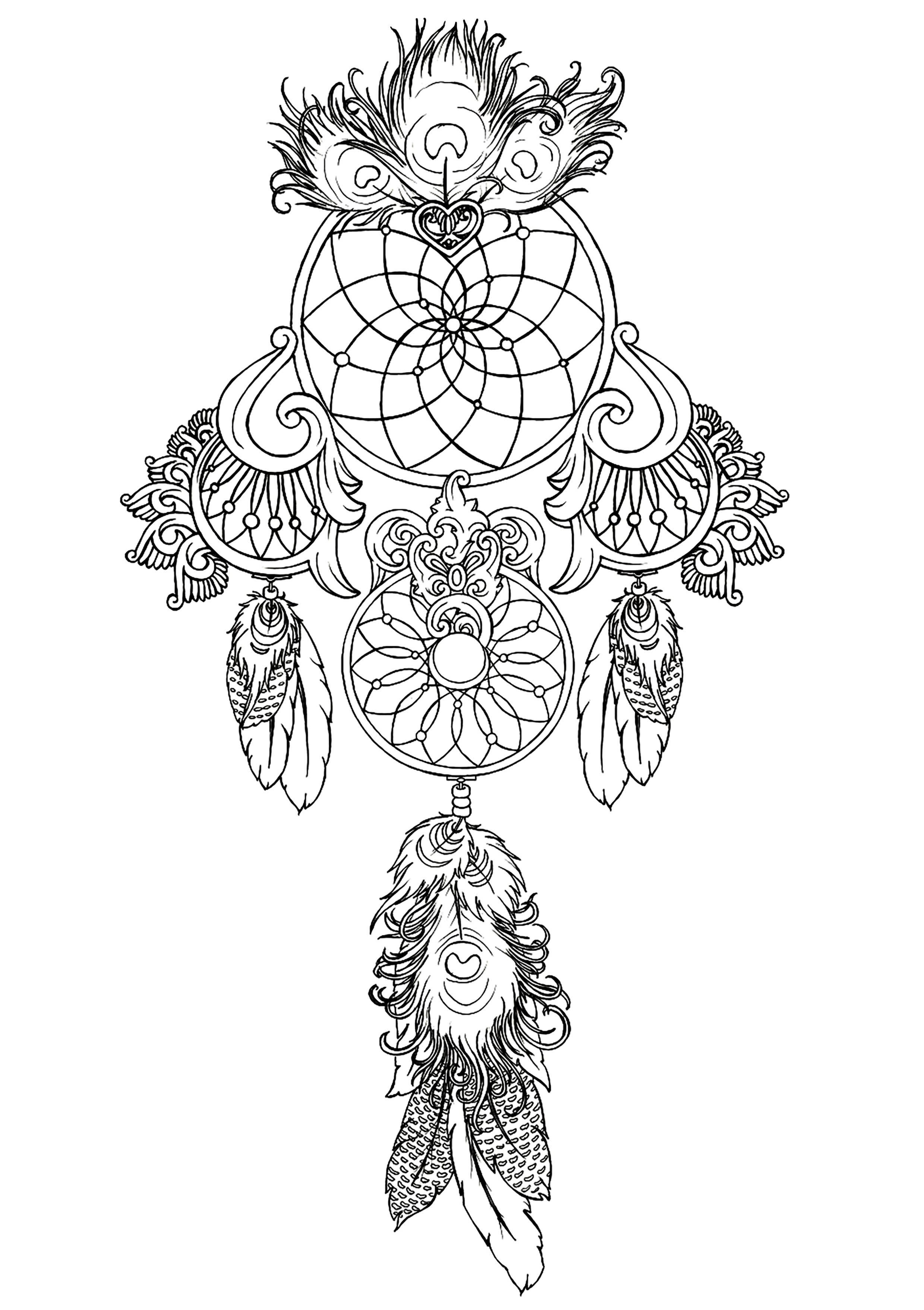2479x3514 Dreamcatcher To Print