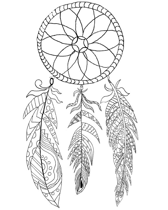 576x720 Get The Coloring Page Dreamcatcher Free Coloring Pages