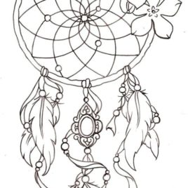268x268 Coloring Pages For Adults Dreamcatcher Archives