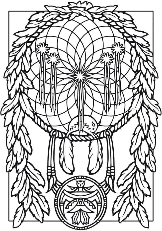650x925 Dream Catcher Coloring Pages Figuras Para Pintar