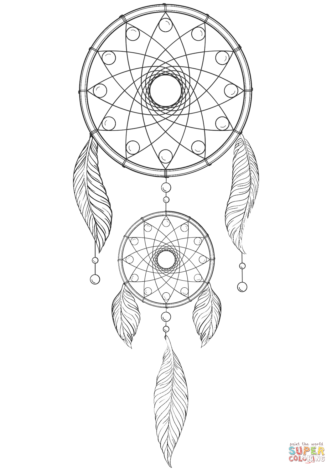 1060x1500 Dream Catcher Coloring Page Dreamcatcher Pages